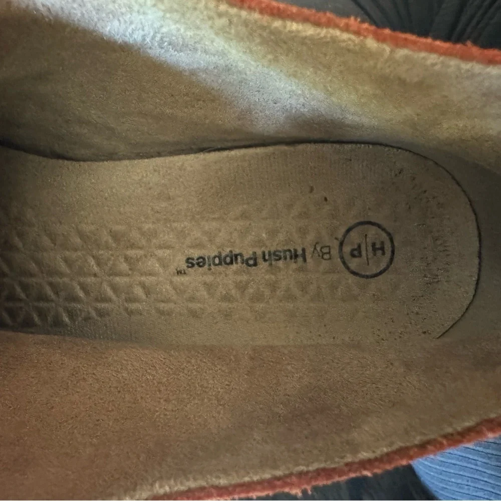 🧡 H.P. by Hush Puppies Moyen Orange Suede Booties – Size 7 - Picture 5 of 6